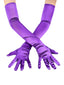 Gants longs Violette vintage en satin uni