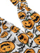 Combishort dos nu citrouille d'Halloween noire des années 1950