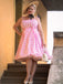 Robe rose grande taille à bretelles à carreaux des années 1950