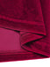 Robe rouge à bretelles en velours à col chérie des années 1950
