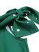 Robe verte à épaules dénudées en forme de flocon de Noël des années 1950