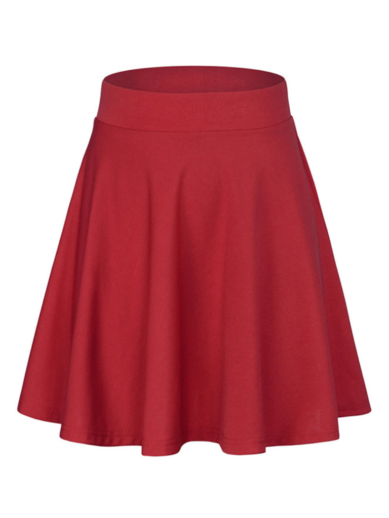 [Pré-vente] 2PCS Chemisier en tricot vert à carreaux et jupe années 1960
