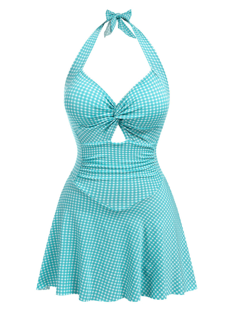 [Prévente] Maillot de bain une pièce rouge à carreaux des années 1930