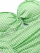 [Pré-vente] Maillot de bain une pièce vert clair à carreaux des années 1930
