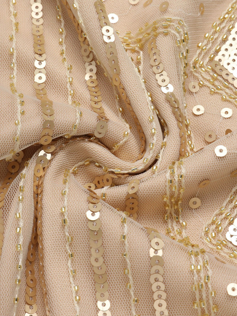Robe Gastby à pompons perlés et à paillettes des années 1920