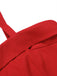 Robe rouge à bretelles spaghetti cerises des années 1950