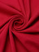 Robe rouge unie à découpes et fentes torsadées des années 1960