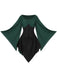 Robe patchwork à manches chauve-souris pour Halloween des années 1950