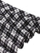 Robe trapèze noire à col ras du cou et patchwork des années 1950