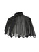 Cape transparente noire à ailes de chauve-souris des années 1950