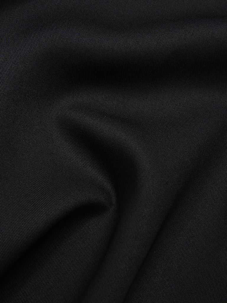 [Pré-vente] Robe noire à volants et nœud sanglant des années 1950