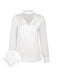 Chemisier vert manches bouffantes col rond en satin années 40