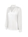 Chemisier vert manches bouffantes col rond en satin années 40