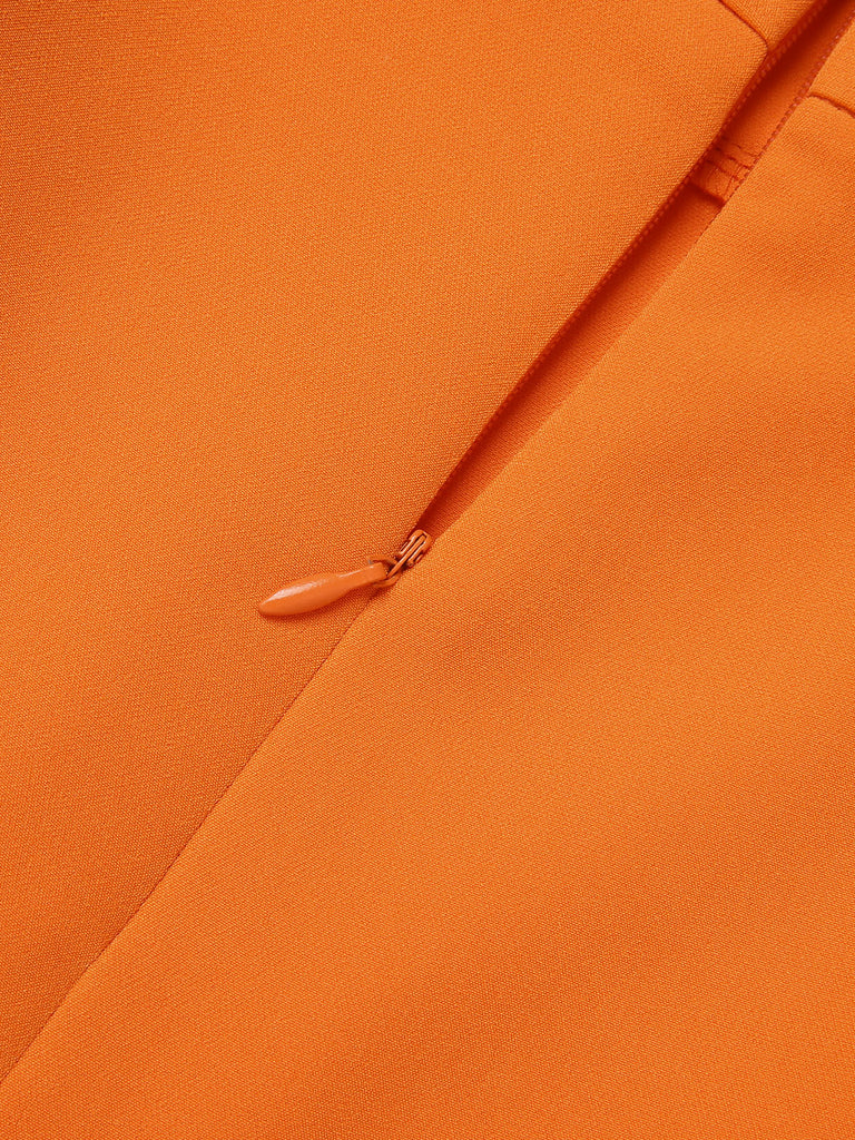 [Pré-vente] Combinaison dos nu fleurie orange des années 1960