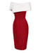 Robe à épaules dénudées col en fausse fourrure verte des années 1960