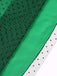 Robe patchwork en maille à pois verte des années 1950