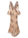 Robe longue à paillettes et col en V profond des années 1930
