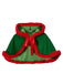 Costumes de Noël en velours verte des années 1950 Cape à capuche