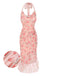 Robe sirène en maille de soie rose des années 1930