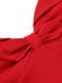 Robe rouge à pois et col licou des années 1950