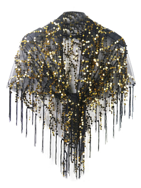 Cape à Paillettes Dorées Années 50 Rock & Roll – Taille Unique Adulte – Longueur 73,7 Cm – Accessoire Déguisement Elvis - 6