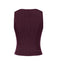 2PCS Gilet à rayures fines gris foncé et jupe plissée des années 60