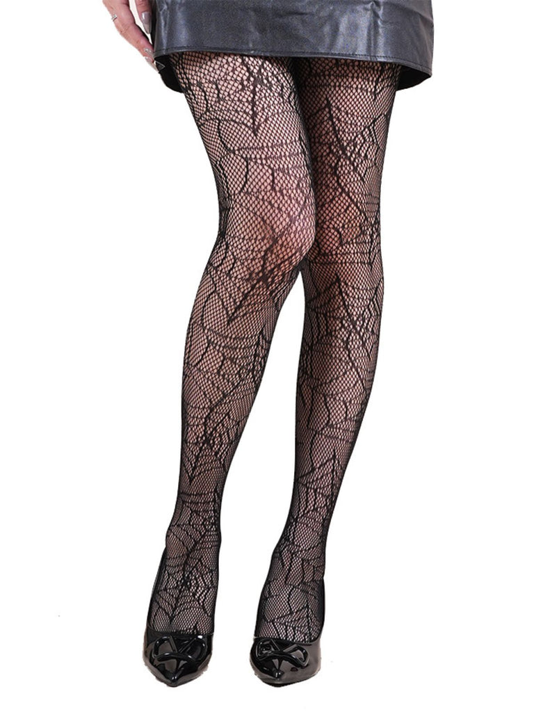 Collants noirs gothiques à imprimé Halloween - 4