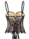 Haut corset gothique noir en dentelle à fines bretelles Années 1950 - 7