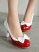 Chaussures à Talons Hauts avec Nœud Papillon