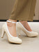 Chaussures à Talons Hauts avec Bride à la Cheville