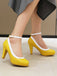 Chaussures à Talons Hauts avec Bride à la Cheville