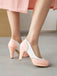 Mary Jane Patchwork Chaussures à talons hauts