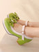 Chaussures à talons hauts Mary Jane vintage nœud contrasté
