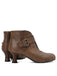 Bottines à bout rond, découpes, boucle et talon bloc