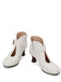 Bottines à bout rond, découpes, boucle et talon bloc