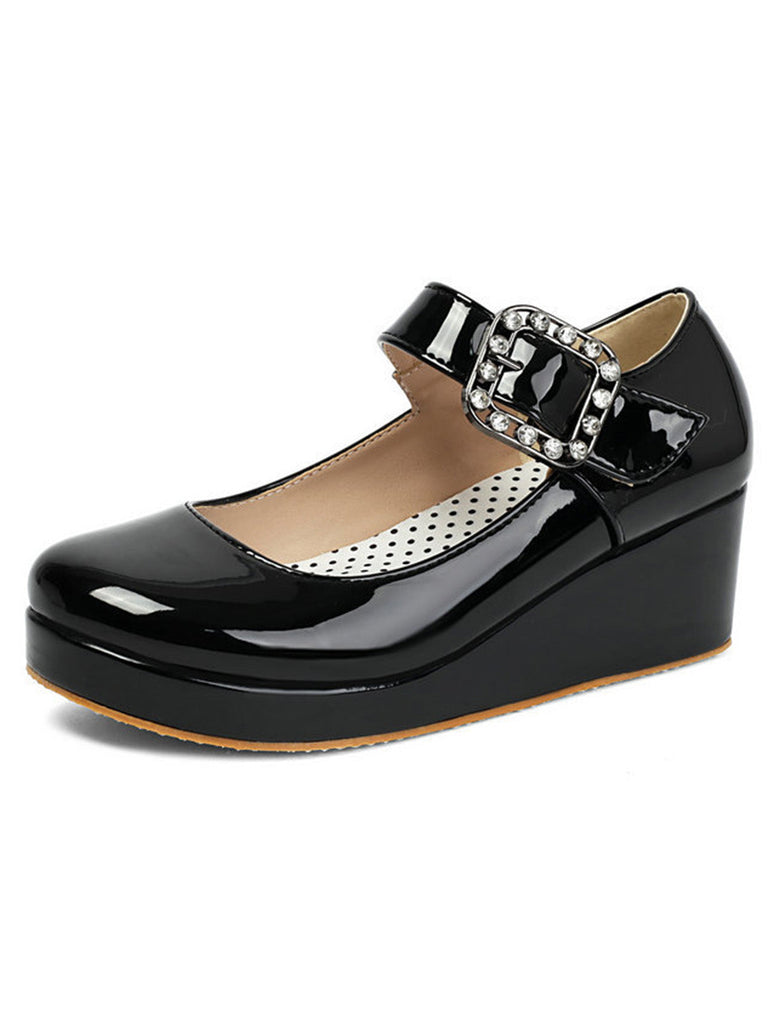 Chaussures Mary Jane Vintage Lolita à Boucle
