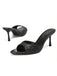chaussures Uni Glitter Open Toe Stiletto Mule Heels
