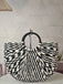 Vintage Tressé à la Main Paille Plage Sac Cabas 2