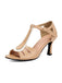 Bout Ouvert Ajouré Blocs de Couleur Bride en T Talons 6
