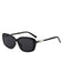 Lunettes de Soleil Vintage Monture Carrée Perle Noir