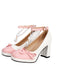 Chaussures à talons épais avec bride cheville