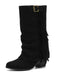 Vintage Frange Mi-Mollet Western Bottes