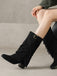 Vintage Frange Mi-Mollet Western Bottes 4