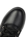 Bottines militaires en similicuir à lacets et talon épais - 5
