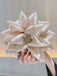 Pochette en satin à fleurs 3D avec strass
