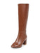 Bottes à talons hauts solides et pointues mates