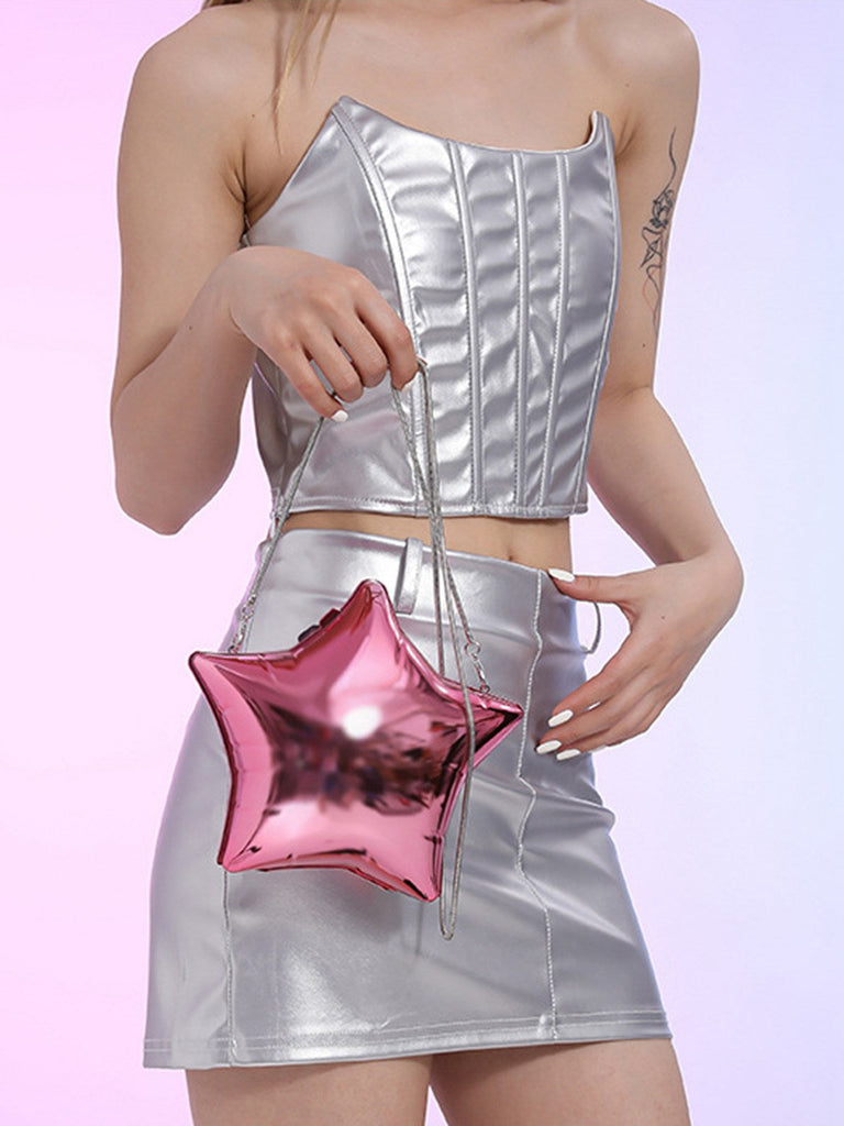 Sac bandoulière amusant avec chaîne étoile à cinq branches