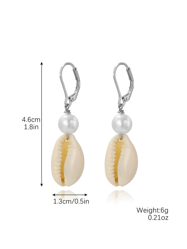 Boucles d'oreilles pendantes en forme de queue de sirène
