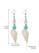 Boucles d'oreilles pendantes en forme de queue de sirène