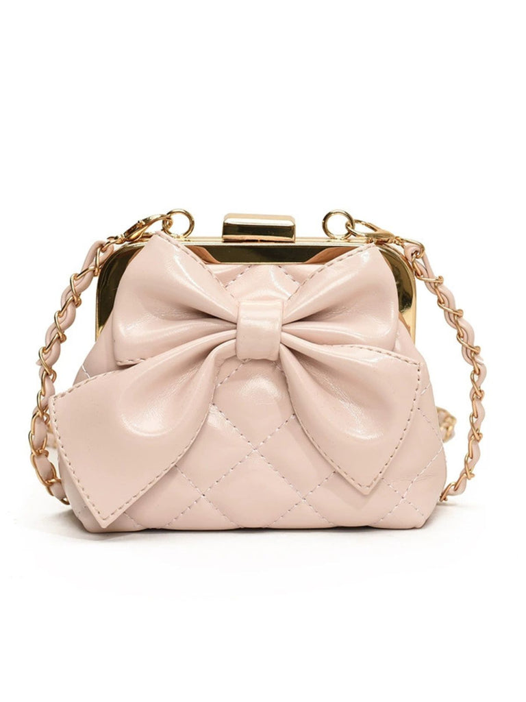 Sac bandoulière vintage avec chaîne et nœud